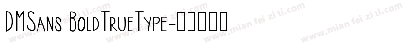 DMSans BoldTrueType字体转换